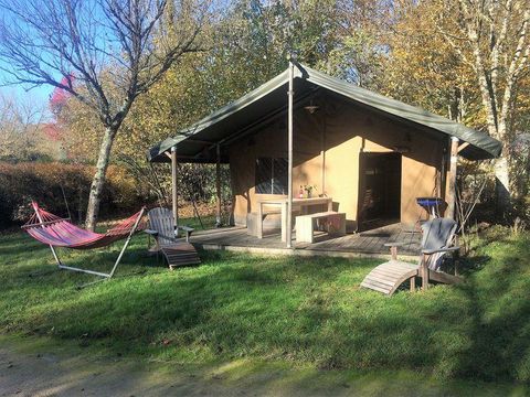 TENTE TOILE ET BOIS 6 personnes - Tente Lodge Safari 35 m² - 2 chambres - 10 m² terrasse couverte