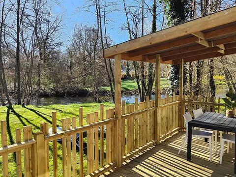 MOBILHOME 4 personnes - Le Chêne (2 chambres) - BORD RIVIERE - Rénové 2024