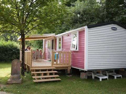 MOBILHOME 6 personnes - Le Platane (3 chambres) + grande terrasse + TV