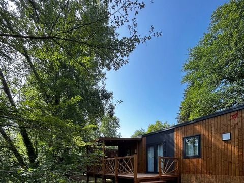 MOBILHOME 6 personnes -  Ecrin Vert Premium 36,8m²(3ch-6pers)+2SDB+ terrasse semi-couverte 20m² + LV + C