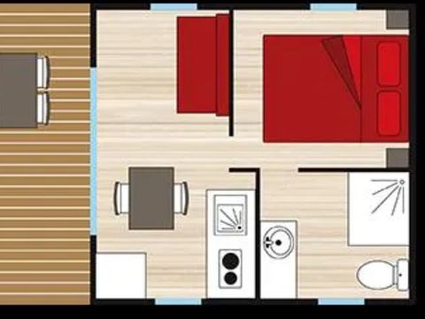 LODGE 4 personnes - LODGE SAMEDI VUE OCEAN 1 CHAMBRE  PAS ANIMAUX