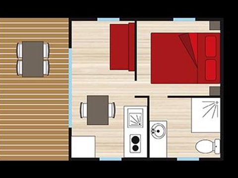 LODGE 4 personnes - LODGE SAMEDI VUE OCEAN 1 CHAMBRE  PAS ANIMAUX