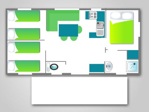 Mobilhome 6 personnes - 3 chambres