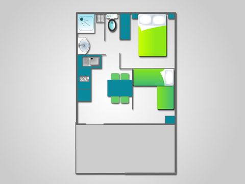 Chalet 4 personnes - 2 chambres