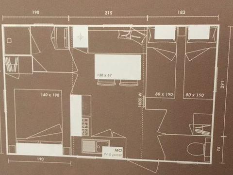 MOBILHOME 4 personnes - Mobil Home 2 chambres