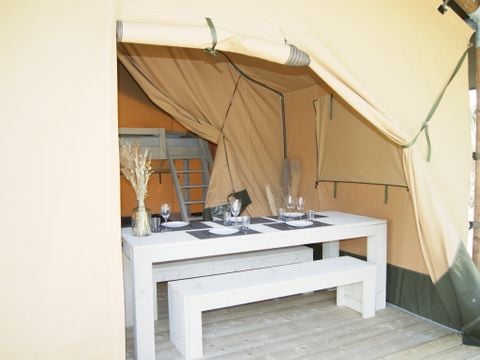 TENTE TOILE ET BOIS 5 personnes - TENTE WOOD (SANS SANITAIRES)