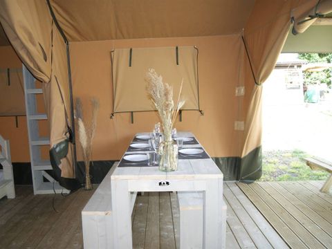 TENTE TOILE ET BOIS 5 personnes - TENTE WOOD (SANS SANITAIRES)