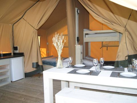 TENTE TOILE ET BOIS 5 personnes - TENTE WOOD (SANS SANITAIRES)