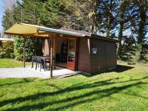 TENTE TOILE ET BOIS 5 personnes - HUTTE (SANS SANITAIRES)