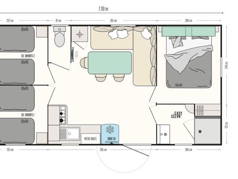 MOBILHOME 6 personnes - Lavande