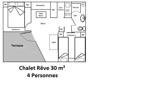 CHALET 6 personnes - Chalet Rêve - Tourisme N° 12 - 14