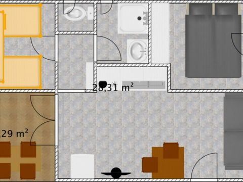 CHALET 6 personnes - ECO 2 chambres + canapé lit