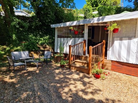 MOBILHOME 6 personnes - Premium 22-28m² - 2 chambres + TV + Terrasse couverte & draps jetables fournis*