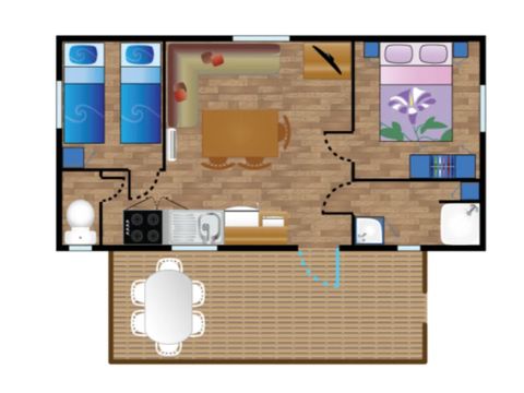 MOBILHOME 4 personnes - Mobile-home LAGON**** 4 personnes