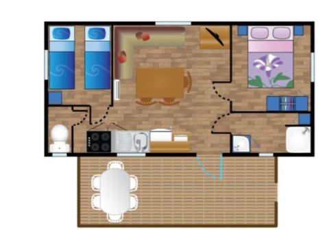 MOBILHOME 4 personnes - Mobile-home LAGON**** 4 personnes