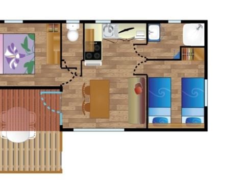 MOBILHOME 4 personnes - Mobile-home NAUTILUS***