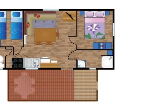 MOBILHOME 4 personnes - Mobile-home NAUTILUS*** 4 personnes