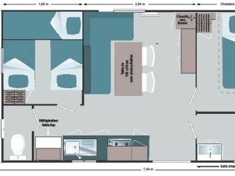 MOBILHOME 5 personnes - MH2 Super Mercure