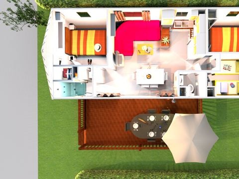 MOBILHOME 6 personnes - MH3 CONFORT 32 m²
