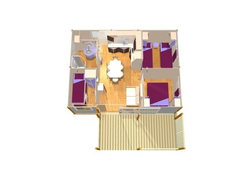 CHALET 6 personnes - Croisière 3 chambres 35m²