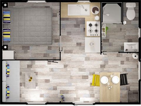 MOBILHOME 4 personnes - Duo Confort (1 chambre)