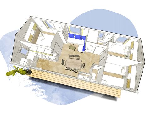 MOBILHOME 6 personnes - Nouveauté Family Clim 3ch