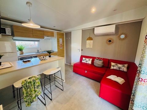 Mobilhome 6 personnes - Caraïbes - 35m² - 2 chambres - 2 salles de bain - Climatisé