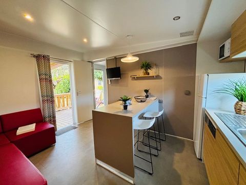Mobilhome 6 personnes - Caraïbes - 35m² - 2 chambres - 2 salles de bain - Climatisé