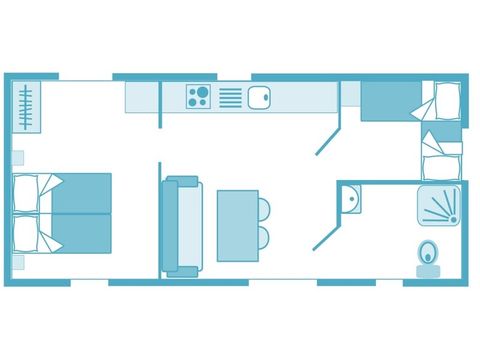 MOBILHOME 4 personnes - Ciela Confort PMR - 2 chambres