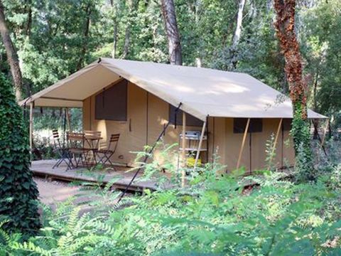 TENTE TOILE ET BOIS 4 personnes - Tente Lodge 2 chambres 4 personnes TENTE TOILE ET BOIS 4 personnes - Tente Lodge 2 chambres 4 personnes