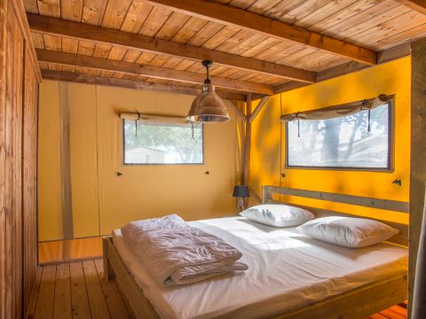 TENTE TOILE ET BOIS 6 personnes - SAFARI BAHAMAS 6 MEZZANINE