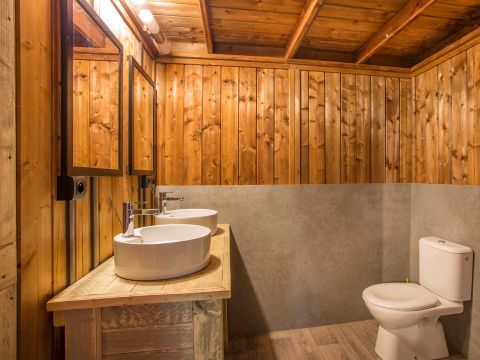TENTE TOILE ET BOIS 6 personnes - SAFARI BAHAMAS 6 MEZZANINE