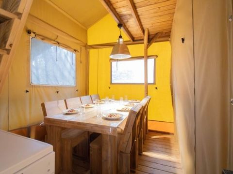 TENTE TOILE ET BOIS 6 personnes - Lodge PREMIUM BAHAMAS 6 personnes