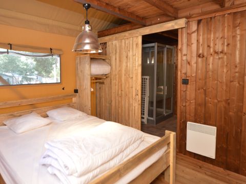 TENTE TOILE ET BOIS 8 personnes - Lodge PREMIUM BAHAMAS 8 personnes MEZZANINE