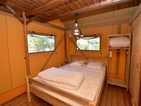 TENTE TOILE ET BOIS 8 personnes - Lodge PREMIUM BAHAMAS 8 personnes MEZZANINE