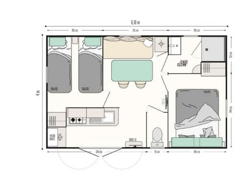 MOBILHOME 4 personnes - Mobile-home ABACO**** 4 personnes