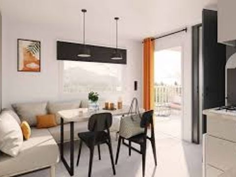 MOBILHOME 5 personnes - LOGGIA 5 pers. 27.5m2,terrasse couverte, climatisation
