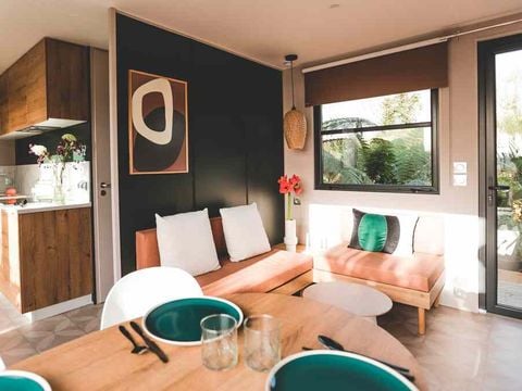 MOBILHOME 4 personnes - Coté jardin Emeraude 2CH 4PERS