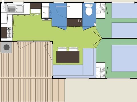 MOBILHOME 4 personnes - ALBIZIA