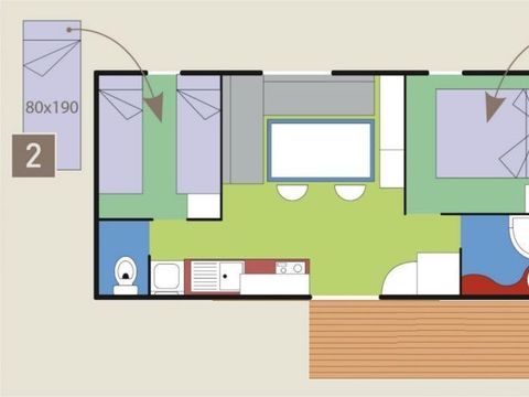 MOBILHOME 4 personnes - Cottage Santoline