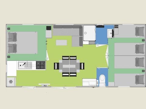 MOBILHOME 6 personnes - Cottage Olearia