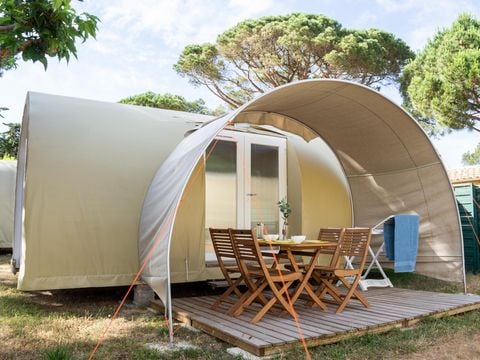 Tente en toile et en bois 4 personnes - Coco Sweet 2 chambres