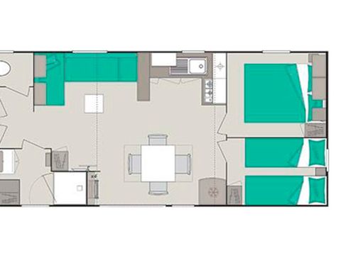 MOBILHOME 9 personnes - 2017 | Smala Terrasse 4 chambres