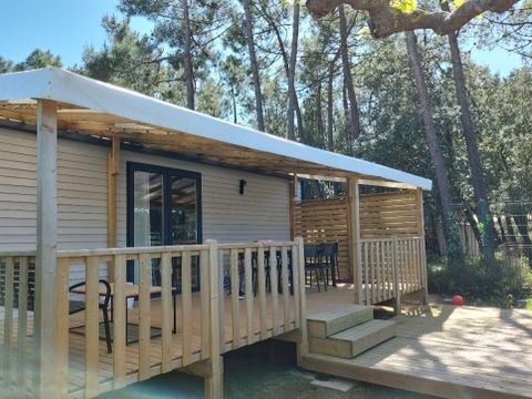 MOBILHOME 6 personnes - Contemporain Côté jardin 3 chambres