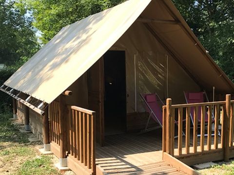 TENTE TOILE ET BOIS 2 personnes - PMR (sans sanitaires)