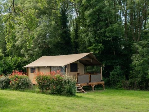 Tente en toile et en bois 5 personnes - Tente Ecolodge 4 personnes