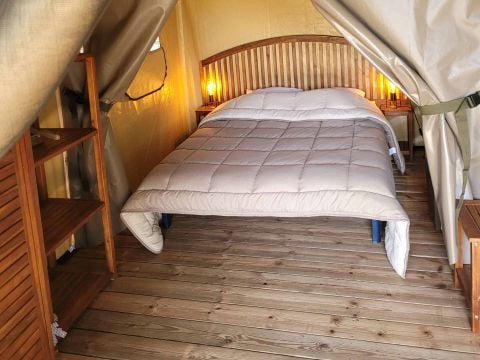 Tente en toile et en bois 5 personnes - Tente Ecolodge 4 personnes