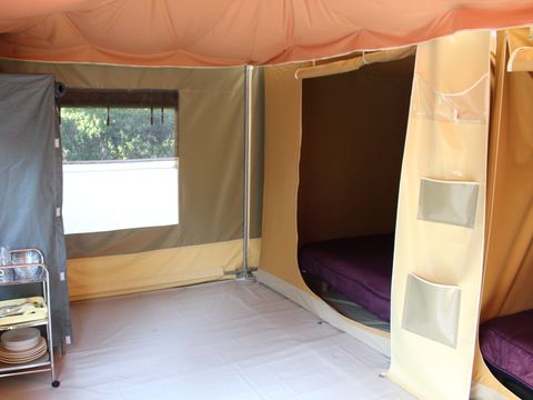 BUNGALOW TOILÉ 4 personnes - Tente équipée nature