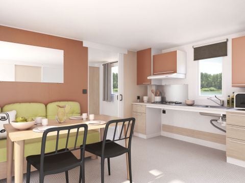 MOBILHOME 4 personnes - CONFORT + TV + CLIM PMR