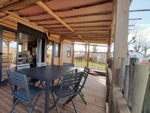 Mobilhome 6 personnes - Mobil-home Premium 3 chambres 37m² - 2 salles de bain + TV 6 pers + CLIM